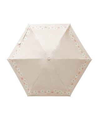 MOONBAT 【WEB限定/一級遮光99.99%】晴雨兼用折りたたみ日傘 ポール&ジョー(PAUL & JOE ACCESSOIRES)クリザンテーム/バイカラー 雨の日OK 遮熱 簡単開閉 UV 晴雨兼用 ベージュ
