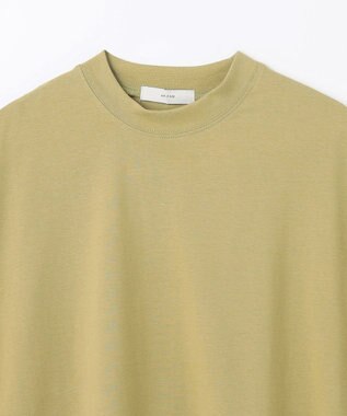 ANY L モックネックフレンチスリーブプルオーバー マスタード