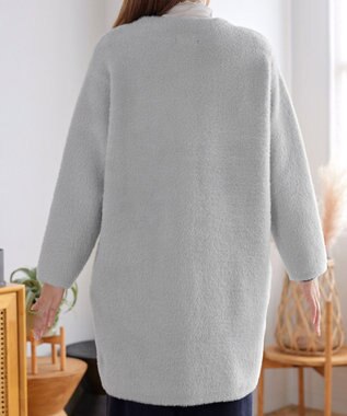 Tiaclasse シャギーニットコーディガン グレー