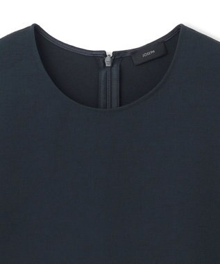 JOSEPH 【洗える】ダブルクレープ　ブラウス Navy