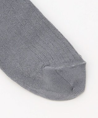 自由区 リブ ソックス グレー