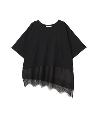 AMERICAN HOLIC レースドッキングＴシャツ Black