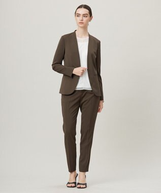 ICB L 【洗える】ハイゲージチュールコンビ カットソー オフホワイト系