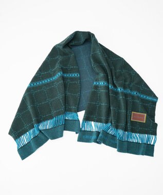 nitorito 【UNISEX】stamp チェック柄 3WAY ストール green