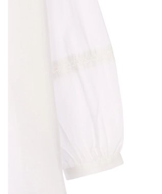 earth music&ecology ピンタックレースブラウス Off White