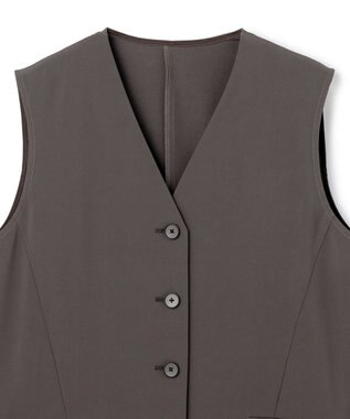 uncrave クールタッチツイル ジレ スレート