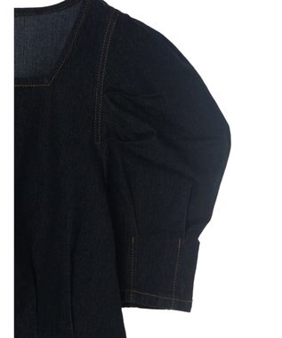 earth music&ecology パワショルスクエアネックプルオーバー Dark Indigo