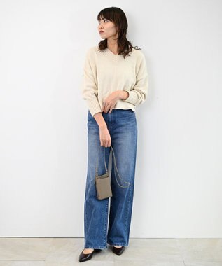 woadblue Marisol掲載＜坪田あさみさんコラボ＞SALUU サルー /デニムパンツ ミッドブルー MIDBLUE