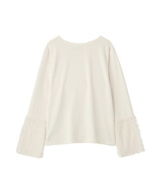 Green Parks 袖フェザードッキングプルオーバー Ecru