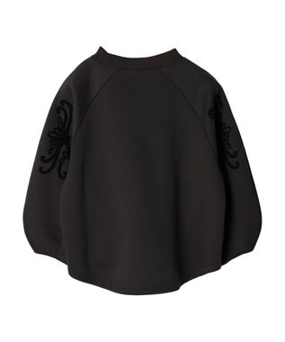 Green Parks ■ＥＳＣＡＲ　コードモチーフ刺繍プルオーバー Charcoal Gray