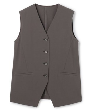 uncrave クールタッチツイル ジレ スレート