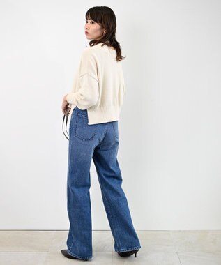 woadblue Marisol掲載＜坪田あさみさんコラボ＞SALUU サルー /デニムパンツ ミッドブルー MIDBLUE