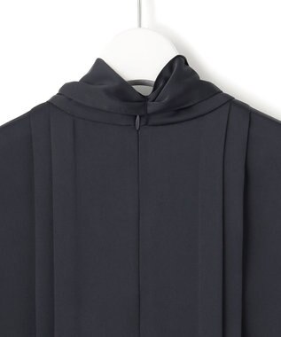 23区 【APPLAUDIR】ノーブルサテン レースコンビドレス ネイビー