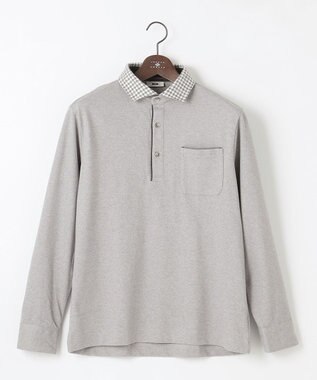 JOSEPH ABBOUD 【保温性/滑らかな肌触り/多機能ポロシャツ】 ウィンターダディー ポロシャツ ライトグレー系3