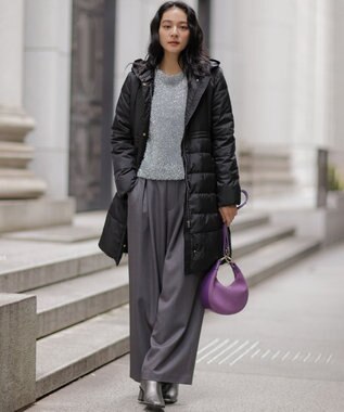 組曲 ラメシャギーニット シルバー系