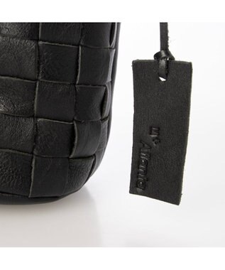 UNBILLION アトランタ ATLANTA / 牛革メッシュバケツショルダー ブラック