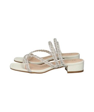 Bridget Birkin 【Bridget Birkin】キラキラ編み込みサンダル ホワイト