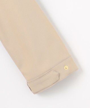 J.PRESS LADIES 【洗える・撥水】ドライツイルストレッチ ノーカラー コート ベージュ系