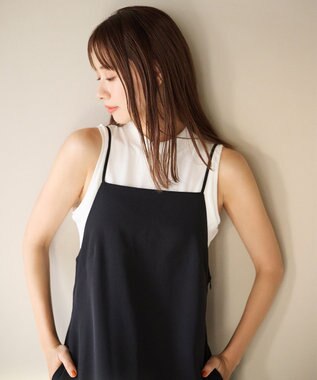 #Newans ナローシルエットワンピース ブラック