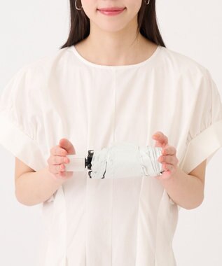 MOONBAT 【超コンパクト/自動開閉/晴雨兼用】Miracle Tech Protection(ミラクルテック プロテクション) 折りたたみ傘 プレーン 50cm ホワイト