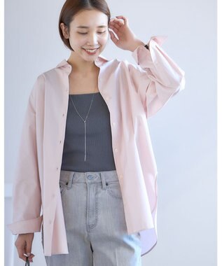 UNFILO 【新色登場】スクエアテレコタンクトップ チャコール