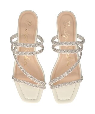 Bridget Birkin 【Bridget Birkin】キラキラ編み込みサンダル ホワイト