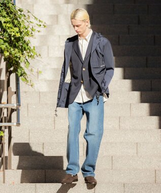 J.PRESS MEN 【撥水 / 機能性抜群 / パッカブル仕様】ナイロンタフタ ウェザーパーカー ネイビー系