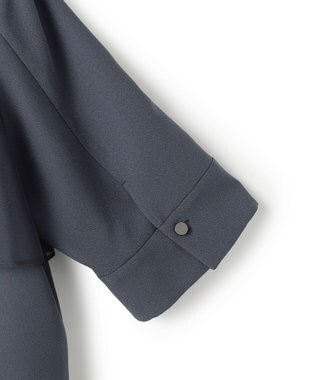 ICB L 【先行予約・WEB限定カラーあり】 FluidBackSatin バンドカラーシャツ ダルブルー