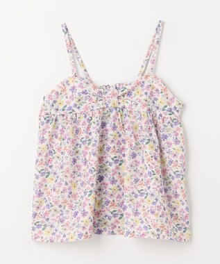 ANY KIDS 花柄キャミセット 長袖 Tシャツ エクリュ×エクリュ系花柄