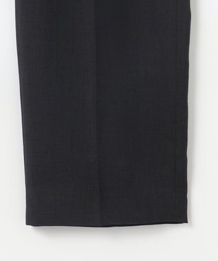 自由区 【カタログ掲載・セットアップ対応・接触冷感・UVカット・洗える】ライトリネンライクテーパード パンツ ブラック