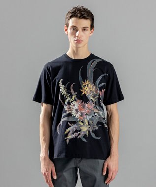 JOSEPH HOMME ピクセルフラワープリント　Ｔシャツ ブラック系
