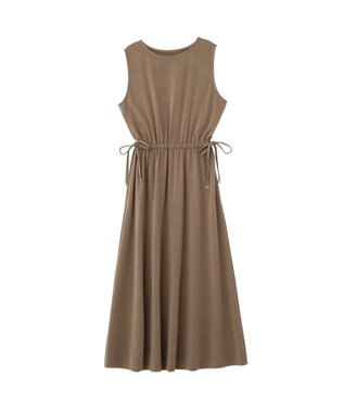 YECCA VECCA 【接触冷感】カットノースリーブワンピース Dark Beige