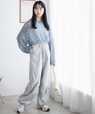 WEGO パラシュートパンツ ライトグレー