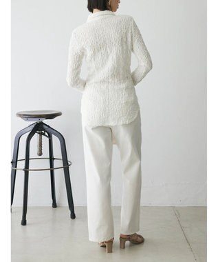 Green Parks AnriettMusee ふくれジャガードシャツ Off White