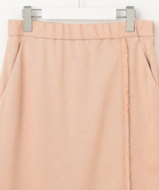 自由区 S 【セットアップ対応・接触冷感・UVカット・洗える】ライトバスケットクロス スカート クラウドローズ