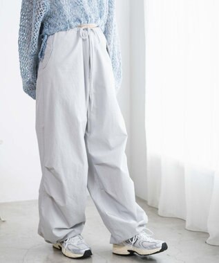 WEGO パラシュートパンツ ライトグレー