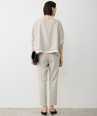 ICB L 【先行予約・WEB限定カラーあり】 FluidBackSatin クロップドブラウス トープ