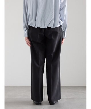 Te chichi 【雑誌掲載アイテム】ダブルクロスイージーワイドパンツ ブラック