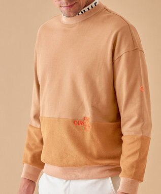 PW CIRCULUS 【MEN】裏毛アニマルプリントスエット ベージュ系