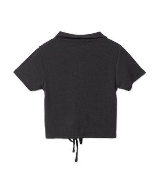 WEGO 刺繍スキッパードロストT スミクロ