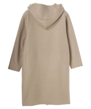 Green Parks フード付き裏ボアロングコーディガン Beige