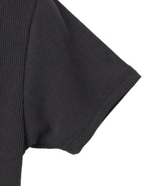 WEGO 刺繍スキッパードロストT スミクロ