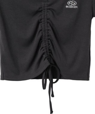 WEGO 刺繍スキッパードロストT スミクロ