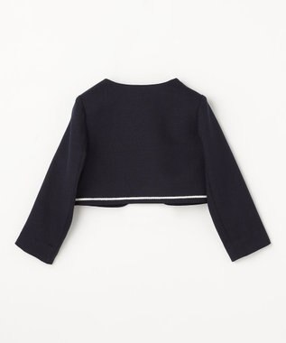 ANY KIDS 【2点セット】ノーカラー ボレロジャケット+襟付き ワンピース グレー