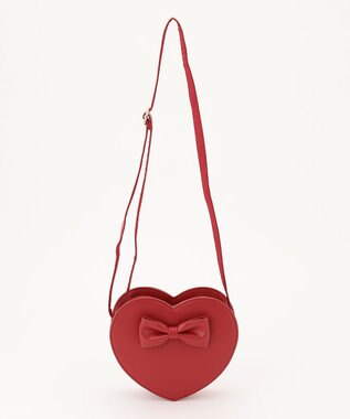 ANY KIDS ハート型 ショルダーバッグ レッド