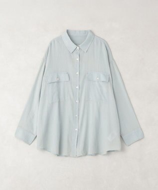 earth music&ecology シアーデニムシャツ