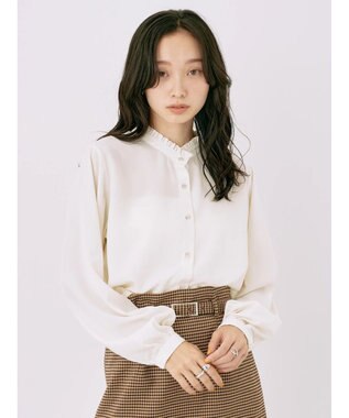 earth music&ecology ２ＷＡＹフリルブラウス Ivory