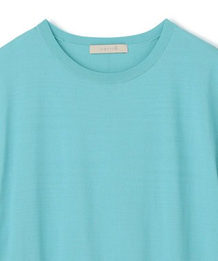 UNFILO スゴ機能 コンパクトニットT ターコイズブルー