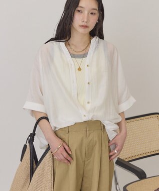 AMERICAN HOLIC スキッパードルマンビッグシャツ Off White