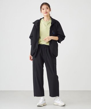 SHARE PARK LADIES 【撥水・UVカット・ストレッチ・軽量 】ナイロンカーゴパンツ（Mサイズ） ブラック系